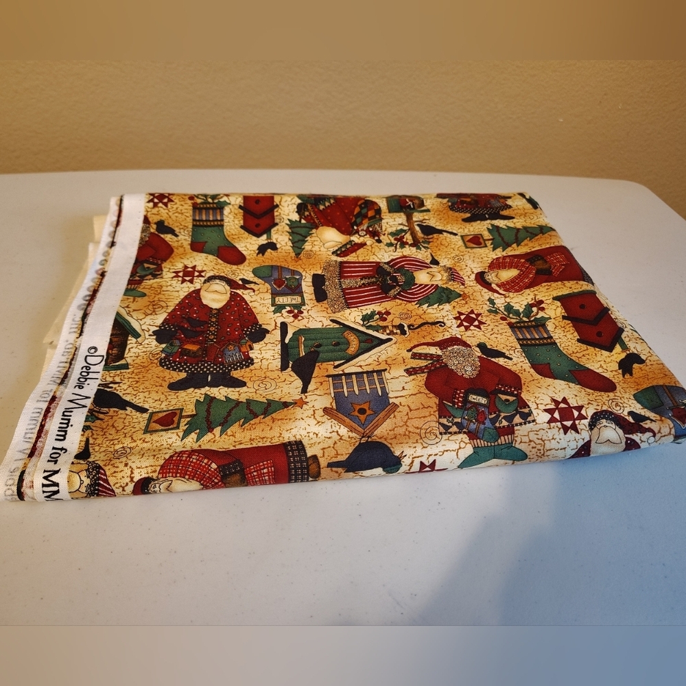 Debbie Mumm Magic Of Santa 1+ Yard Cotton Fabric Sewing Christmas Crafts Quilts